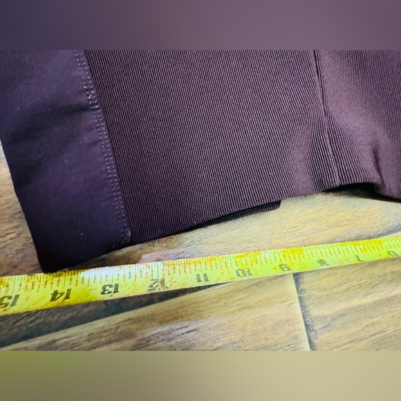 Equestrian Leggings Womens XLarge Brown Ribbed Stretchy High Rise Pull On Skinny - Picture 4 of 7